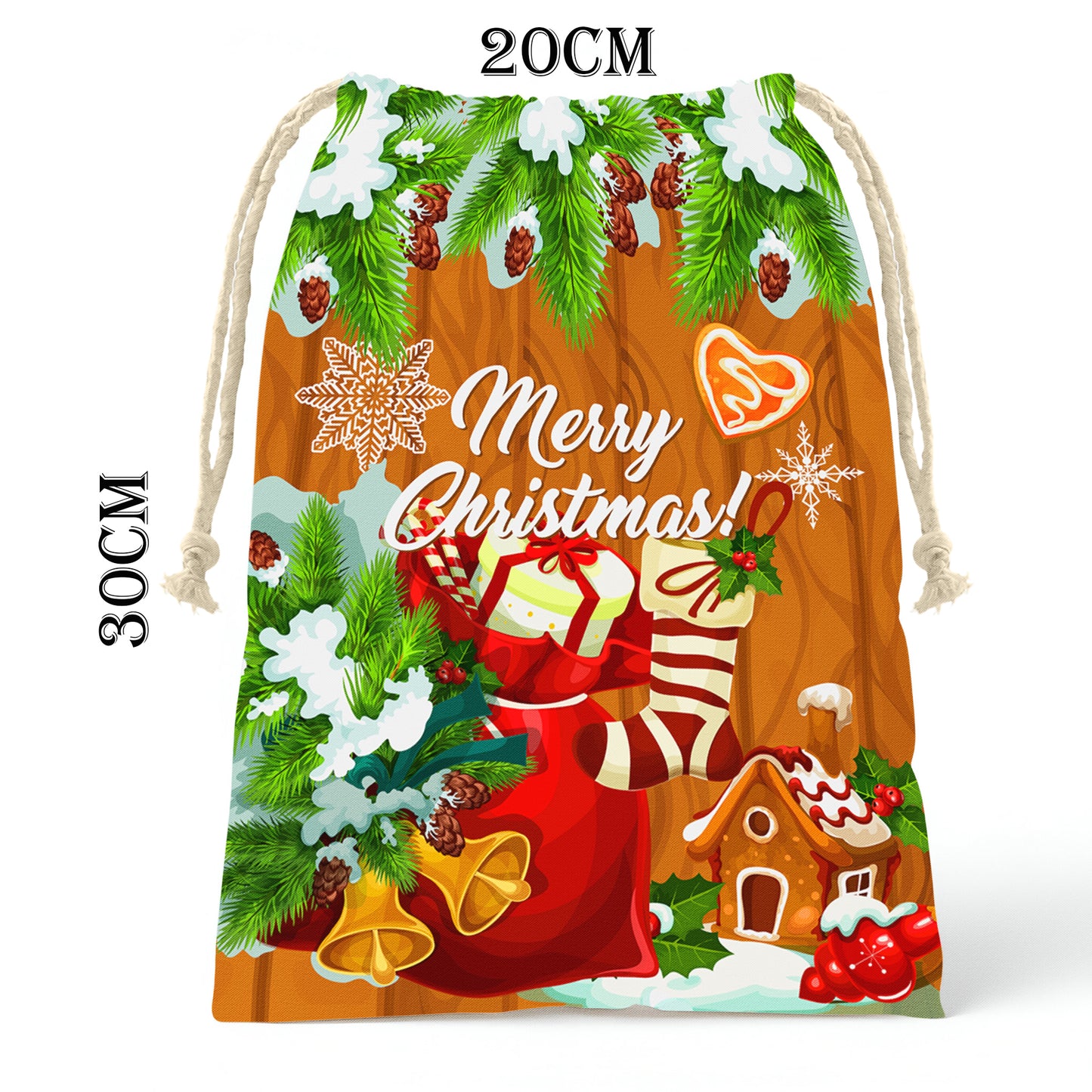 Gingerbread House Gift Bag (Set of 3)