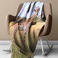 Giraffe Single Light Weight Fleece Blanket by Fanie Heymans