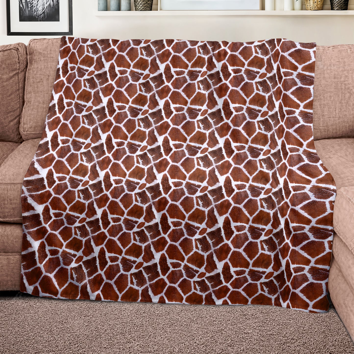 Giraffe Spots Light Weight Fleece Blanket