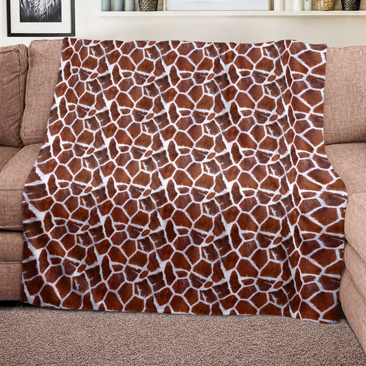 Giraffe Spots Light Weight Fleece Blanket