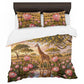 Giraffe & King Protea at Sunset Duvet Cover Set