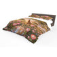 Giraffe & King Protea at Sunset Duvet Cover Set