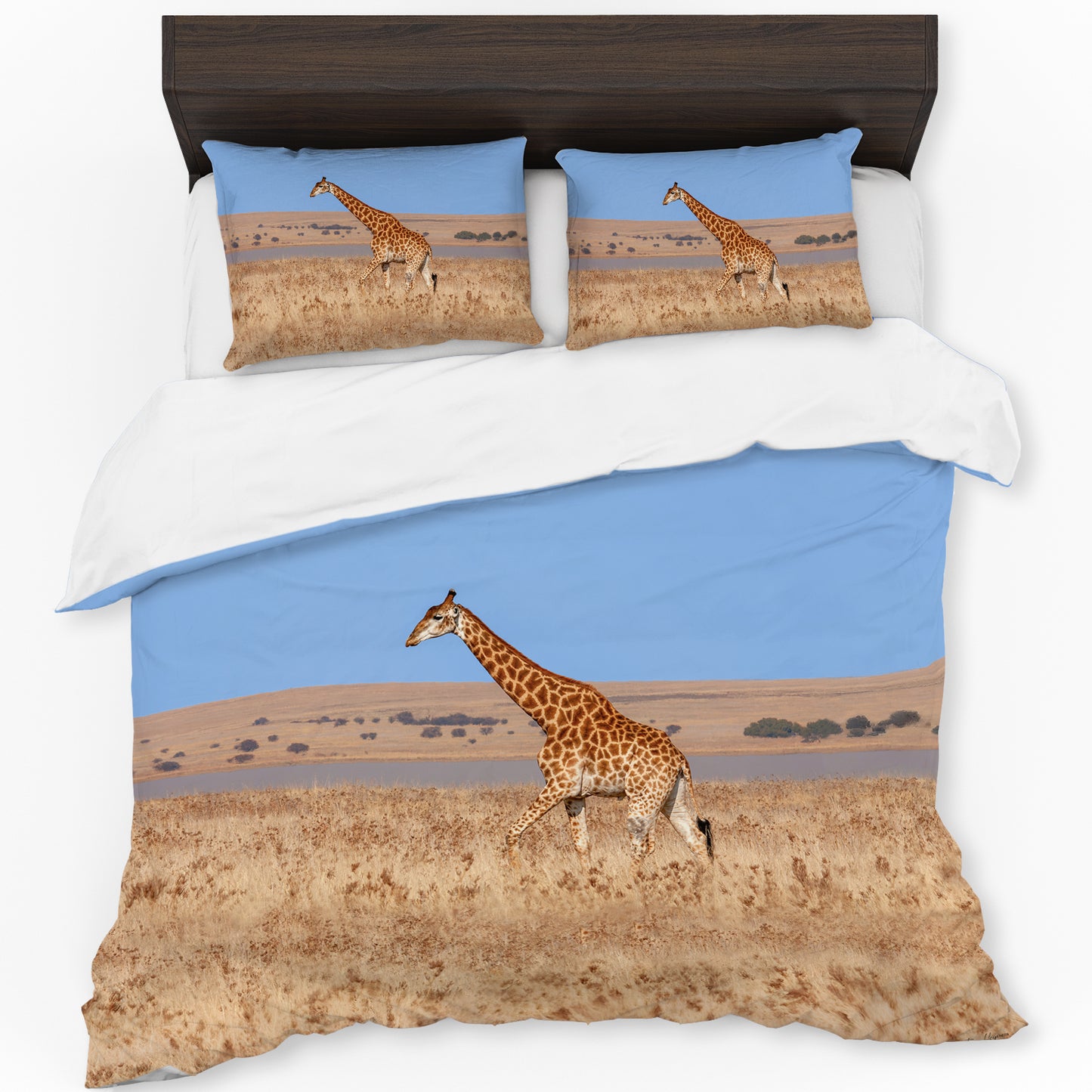 Giraffe in Africa Duvet Cover Set by Fanie Heymans