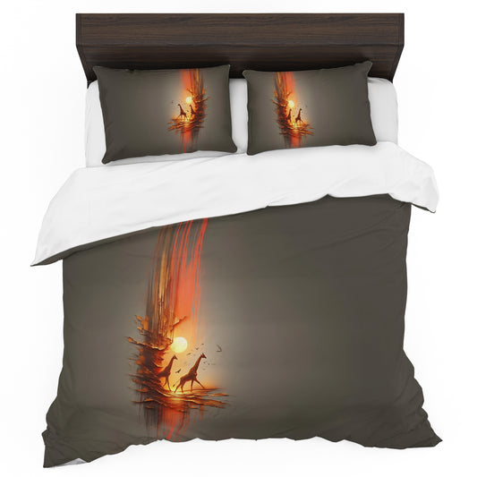 Giraffe in Moonlight Duvet Cover Set