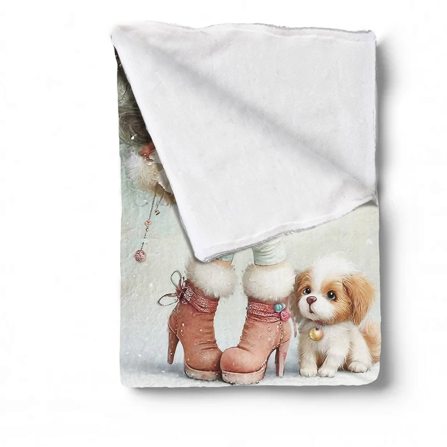 Girl & Teddy Toddler Fleece Blanket