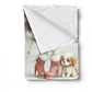 Girl & Teddy Toddler Fleece Blanket