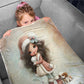 Girl & Teddy Toddler Fleece Blanket