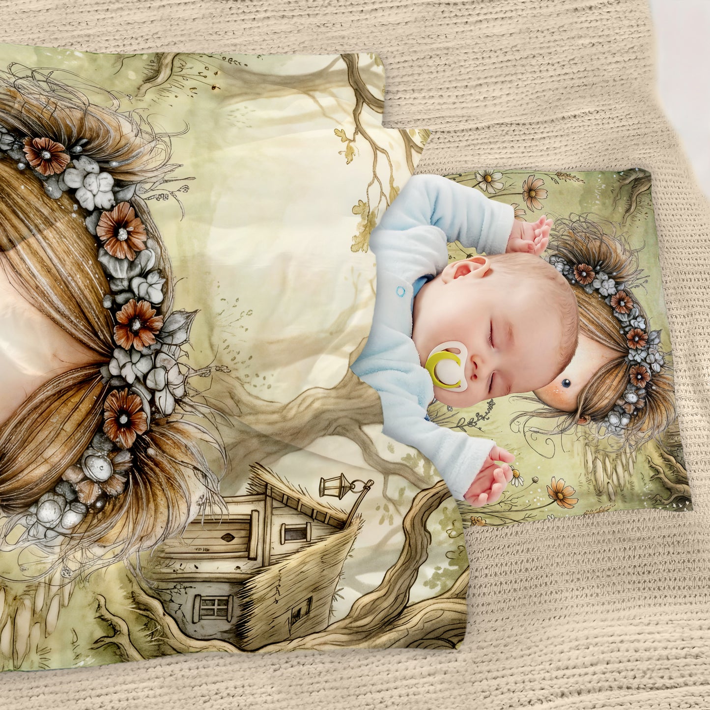 Girl in the Forest Cot Set