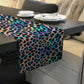Glam Leopard Fur Table Runner