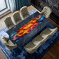 Glass Art Table Runner