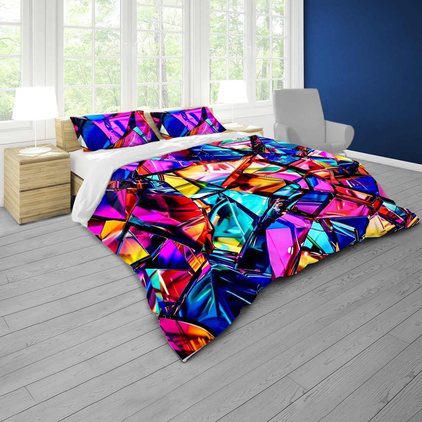 Glass Mosaic Duvet Cover Set