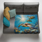 Gliding Serenity Light Weight Fleece Blanket by Nathan Pieterse