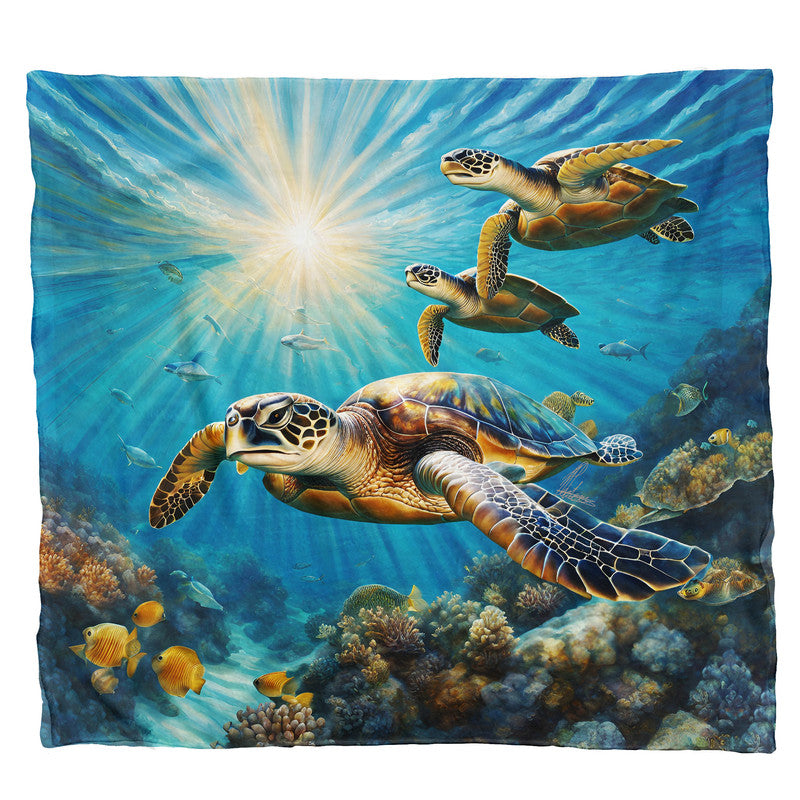 Gliding Serenity Light Weight Fleece Blanket by Nathan Pieterse