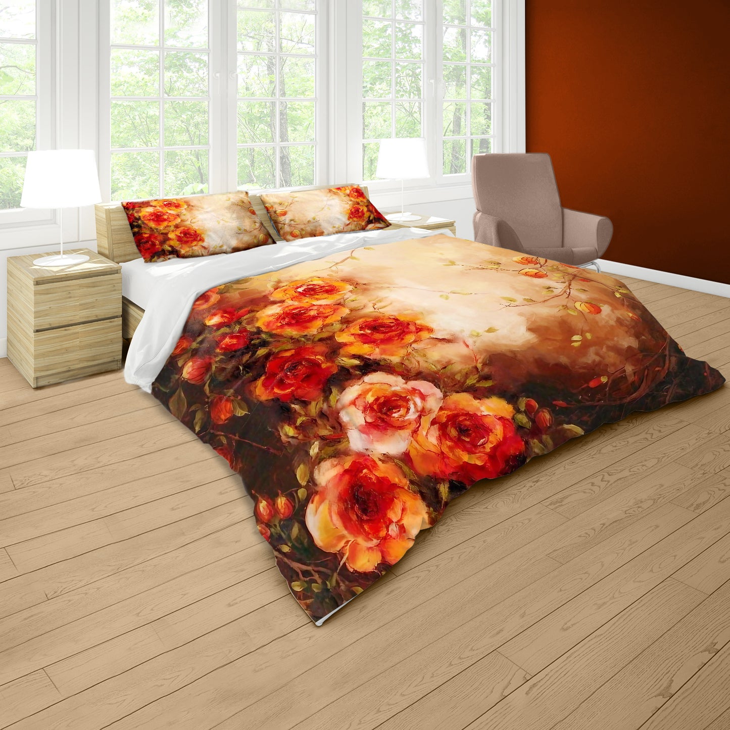 Glorious Orange Duvet Cover Set