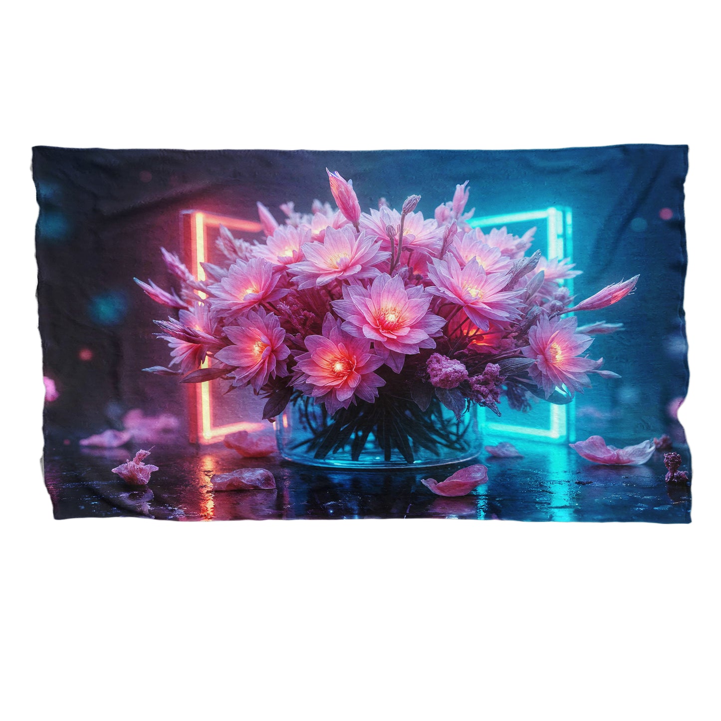 Glowing Daisies Bed Throw