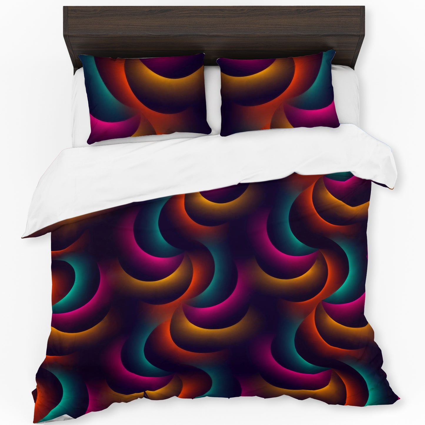 Glowing Spioral Duvet Cover Set