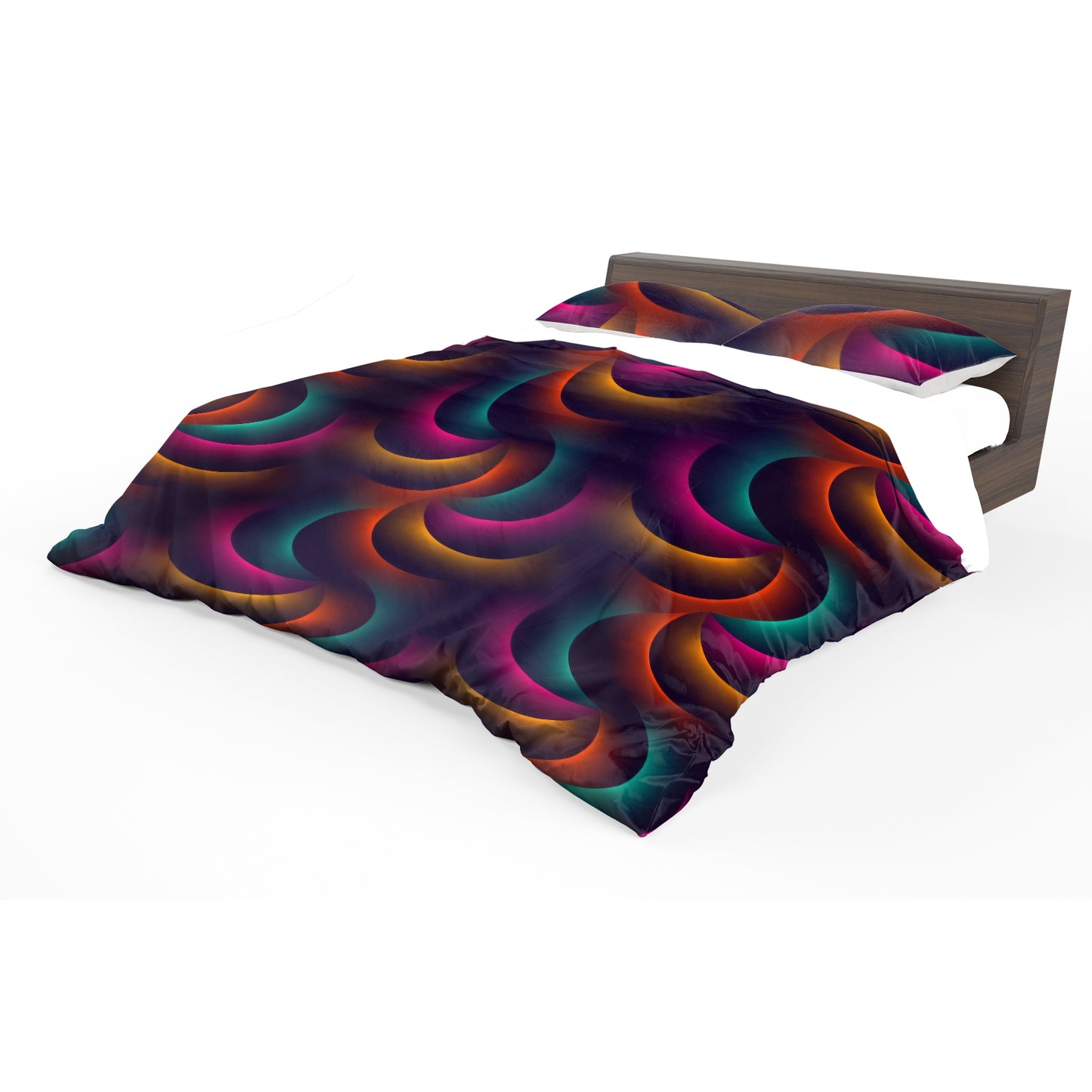 Glowing Spioral Duvet Cover Set