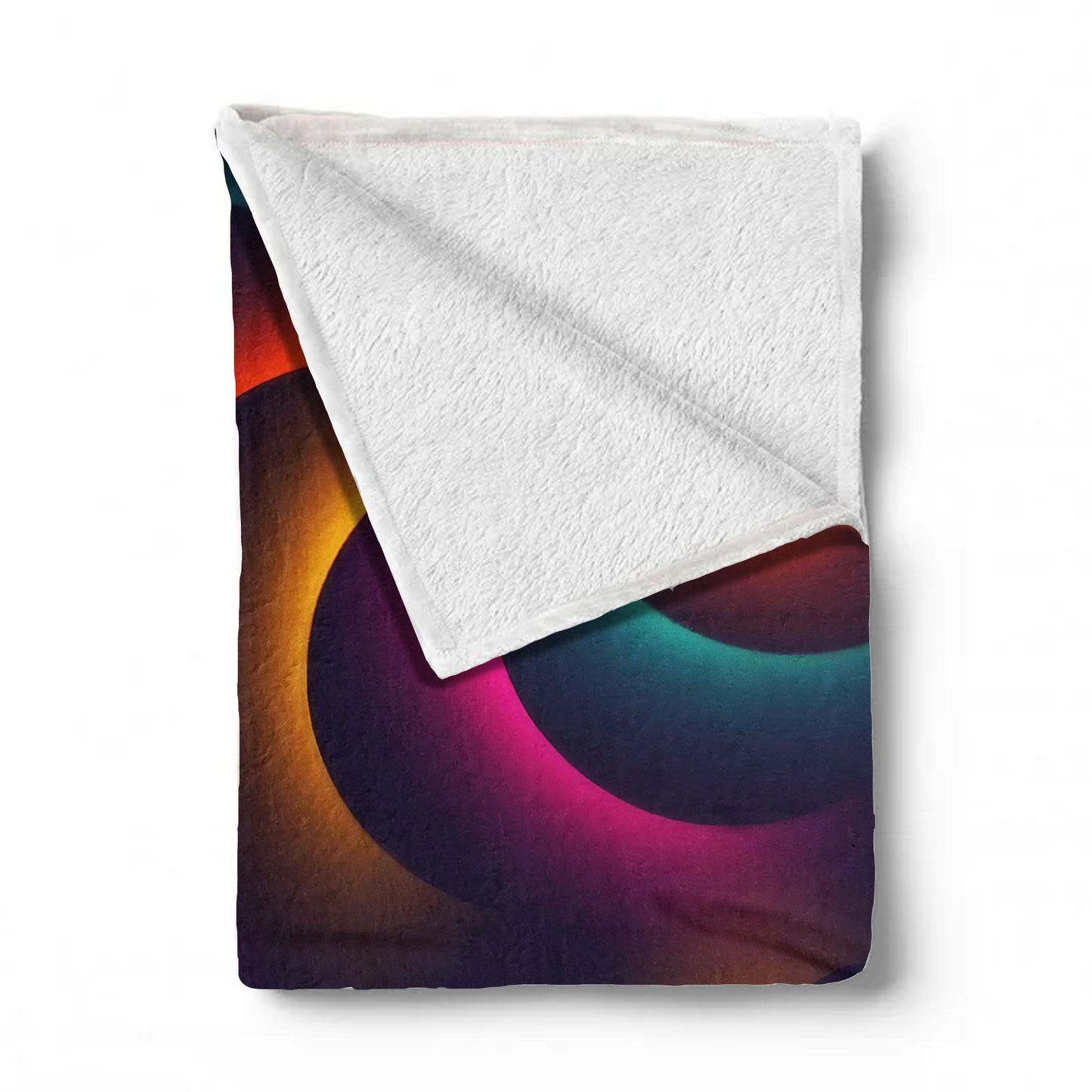 Glowing Spiral Light Weight Fleece Blanket