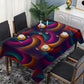 Glowing Spiral Rectangle Tablecloth