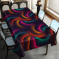 Glowing Spiral Rectangle Tablecloth