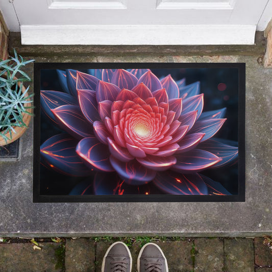 Glowing Succulent Door Mat