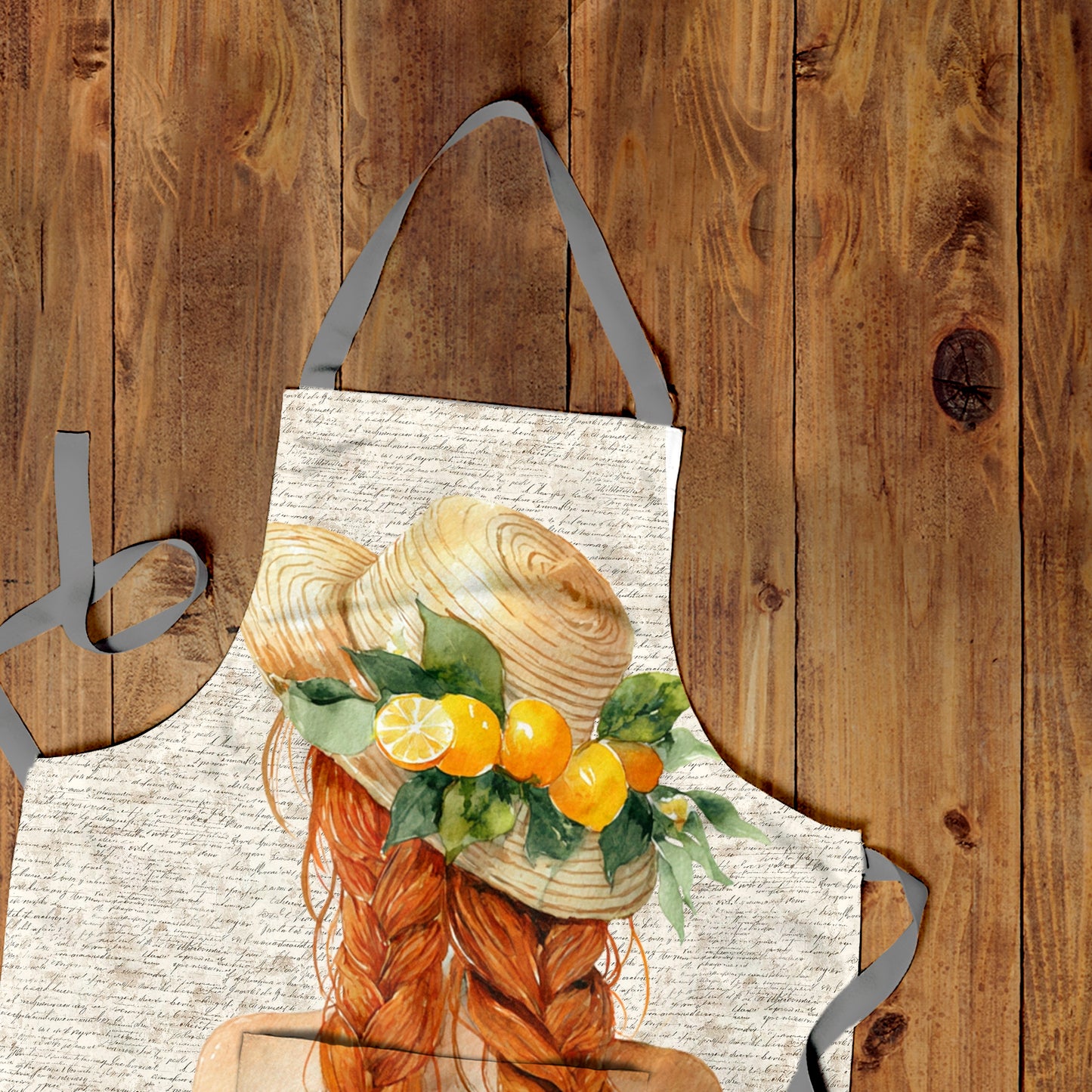 Gnger Braids Girl Apron by Mark van Vuuren