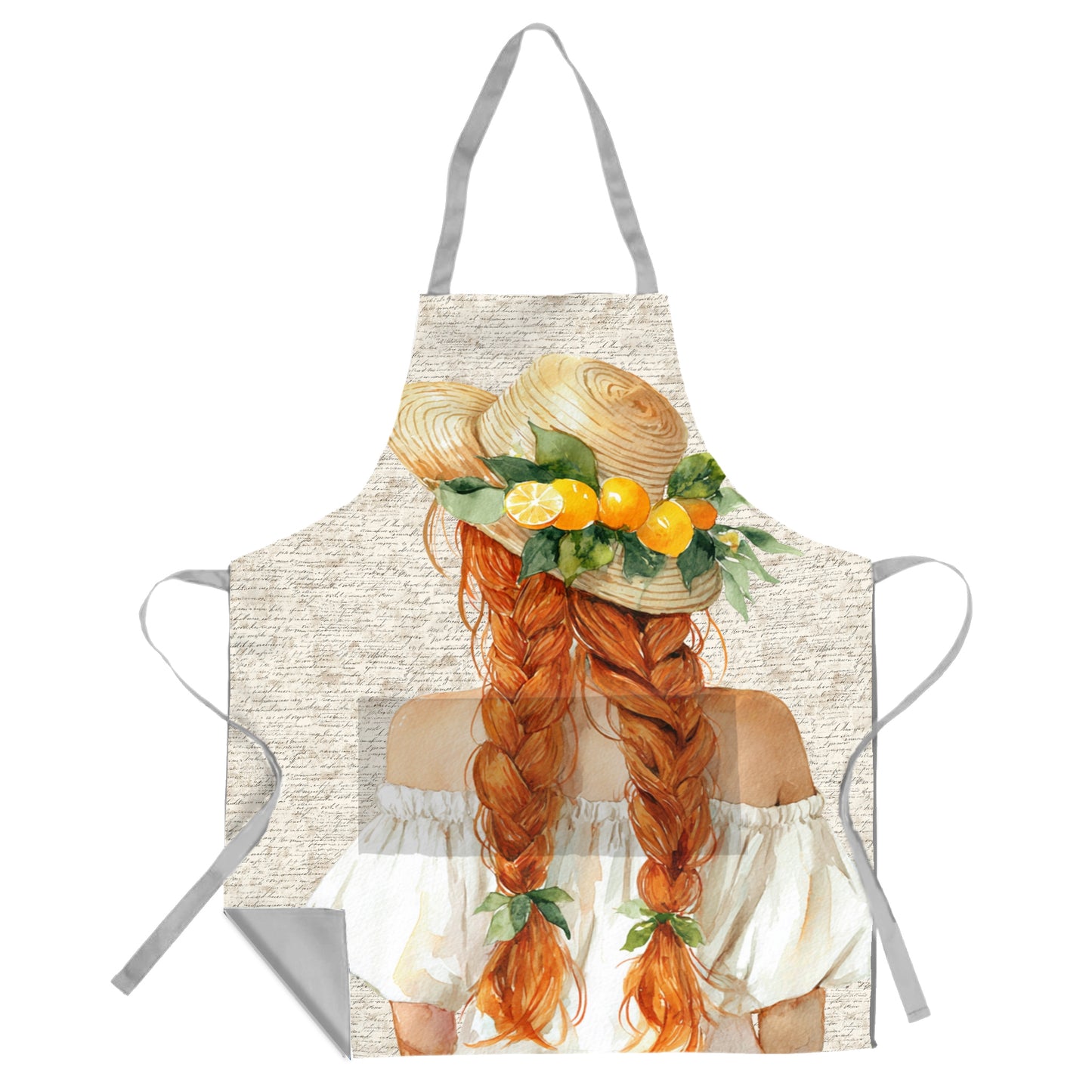 Gnger Braids Girl Apron by Mark van Vuuren