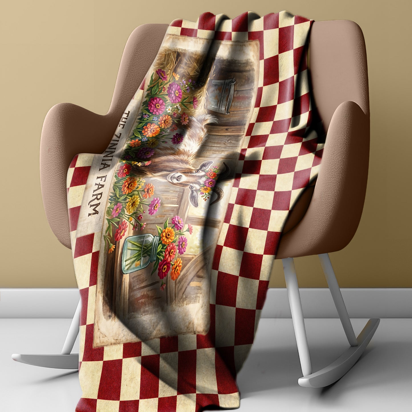 Goat Farm Light Weight Fleece Blanket
