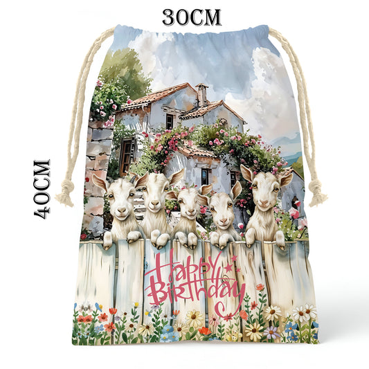 Goats Happy Birthday Gift Bag (Set of 2)