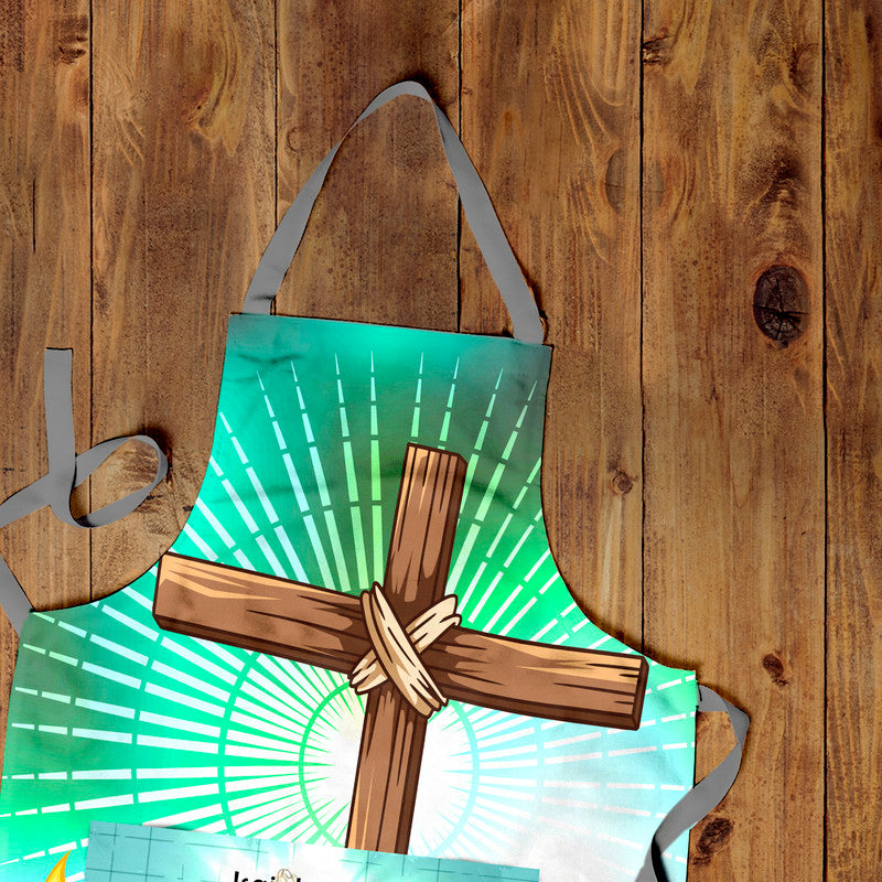 God My Mountain Medium Length Apron