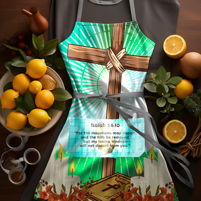God My Mountain Medium Length Apron
