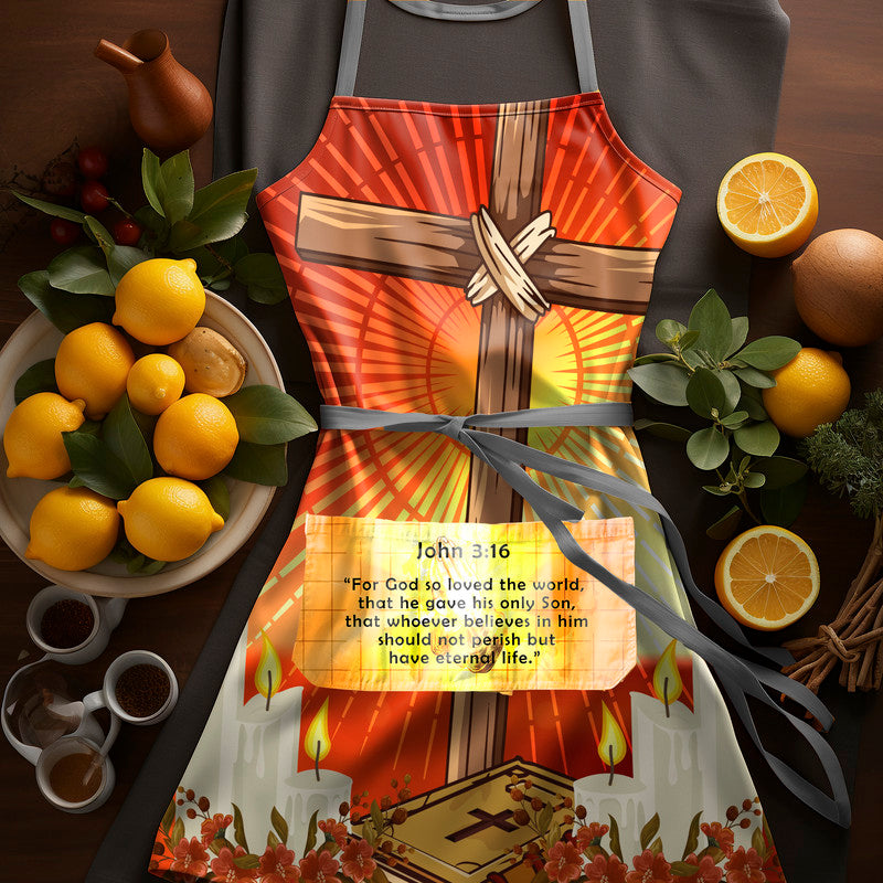 God's Love Medium Length Apron