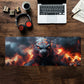 Godzilla Fire Large Desk Pad by Wikus Schalkwyk
