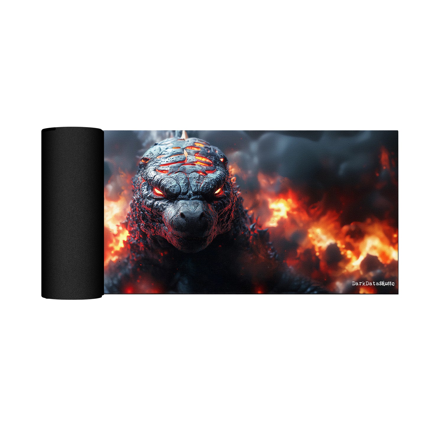 Godzilla Fire Large Desk Pad by Wikus Schalkwyk