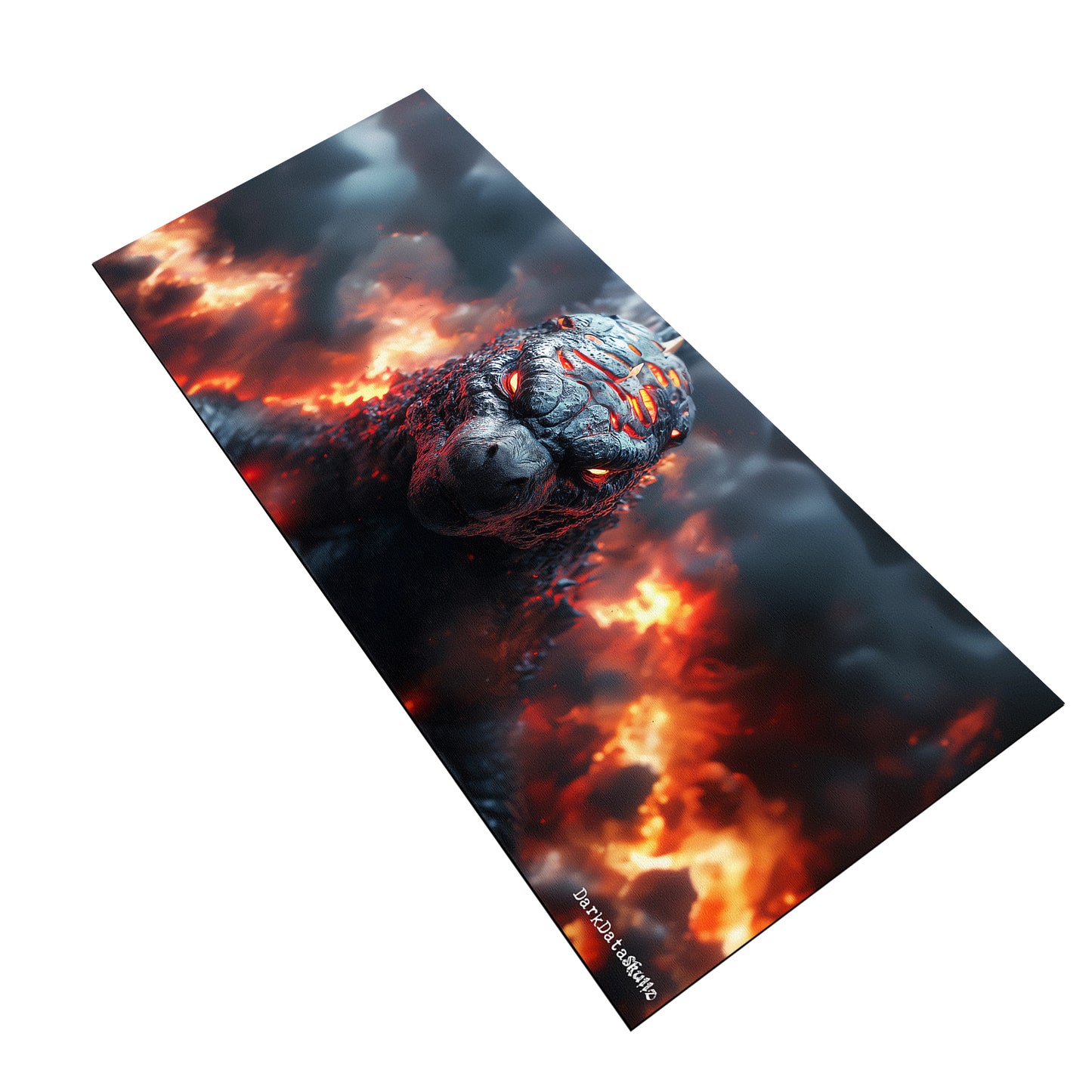 Godzilla Fire Large Desk Pad by Wikus Schalkwyk