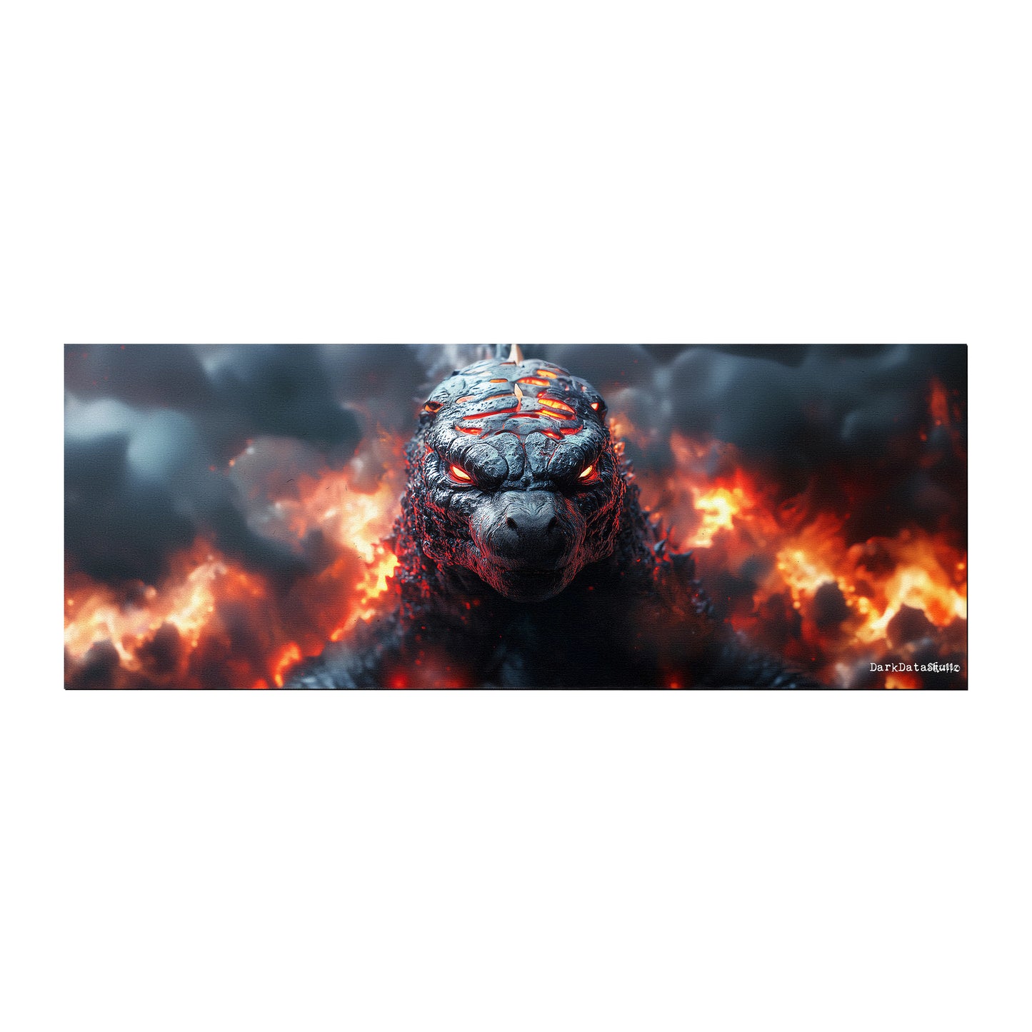 Godzilla Fire Large Desk Pad by Wikus Schalkwyk