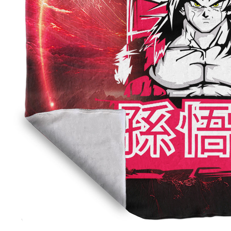 Goku SSJ4 Light Weight Fleece Blanket