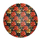 Gold And Black Round Tablecloth