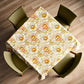 Gold Embroidery Square Tablecloth