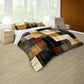 Gold Rust Charcoal Duvet Cover Set by Wikus Schalkwyk