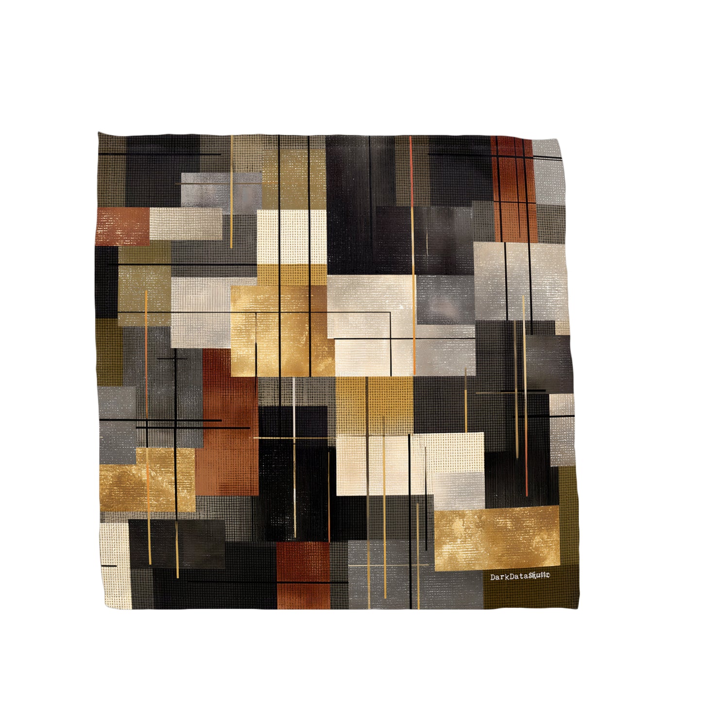 Gold Rust Charcoal Napkins by Wikus Schalkwyk