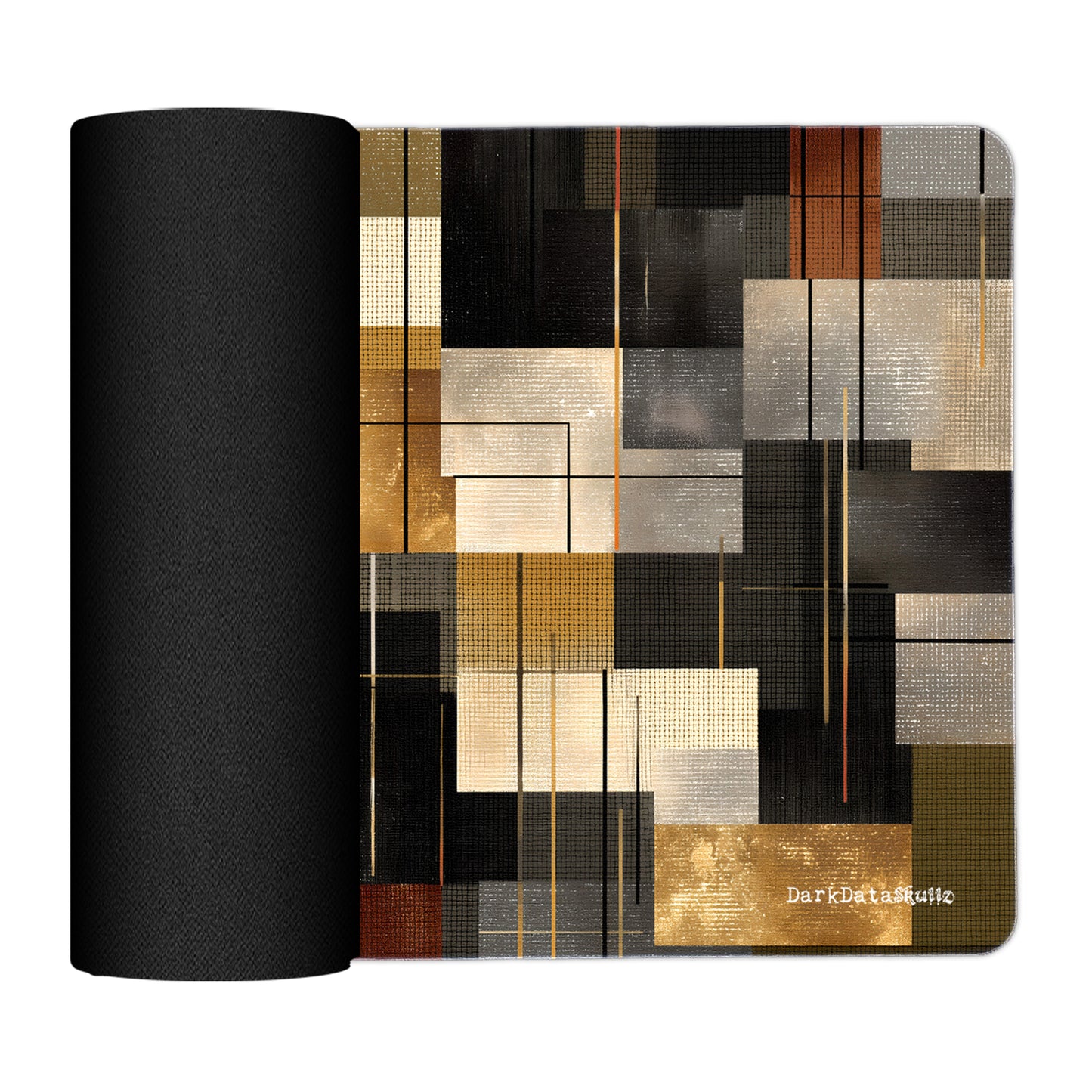 Gold Rust Charcoal Placemats by Wikus Schalkwyk