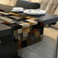 Gold Rust Charcoal Table Runner by Wikus Schalkwyk