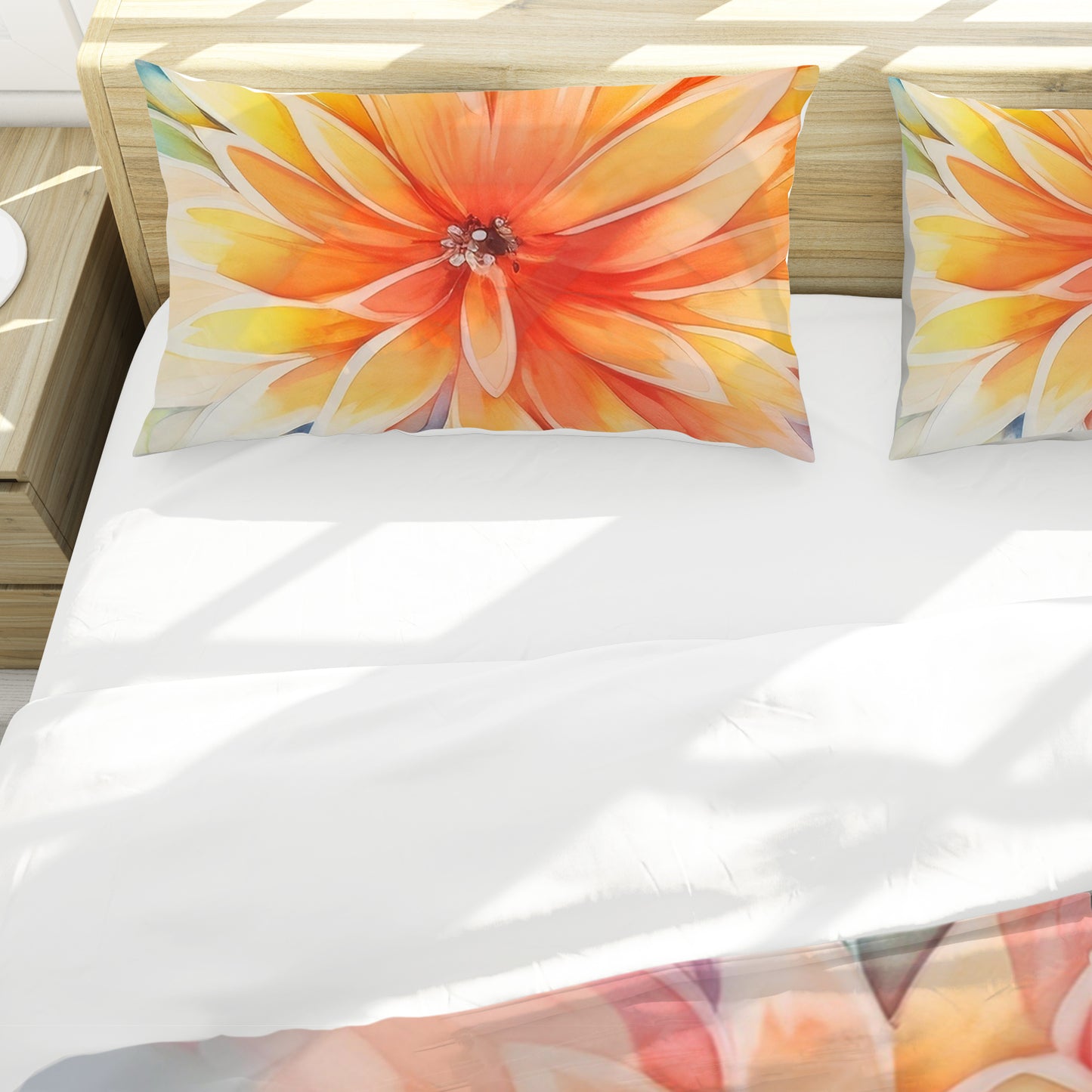 Gold & Aqua Delight Duvet Cover Set