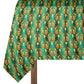 Gold and Green Rope Flower 3m Rectangle Tablecloth
