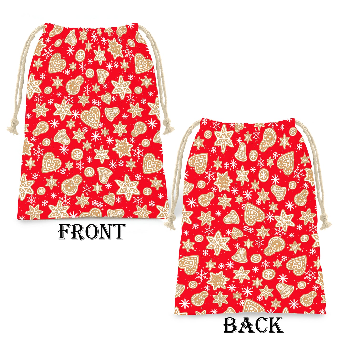 Gold and Red Christmas Gift Bag (Set of 2)
