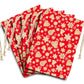 Gold and Red Christmas Gift Bag (Set of 2)