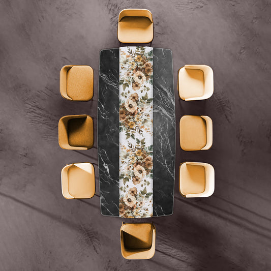 Golden Brown Poppy Bouquet Table Runner  By Mark Van Vuuren
