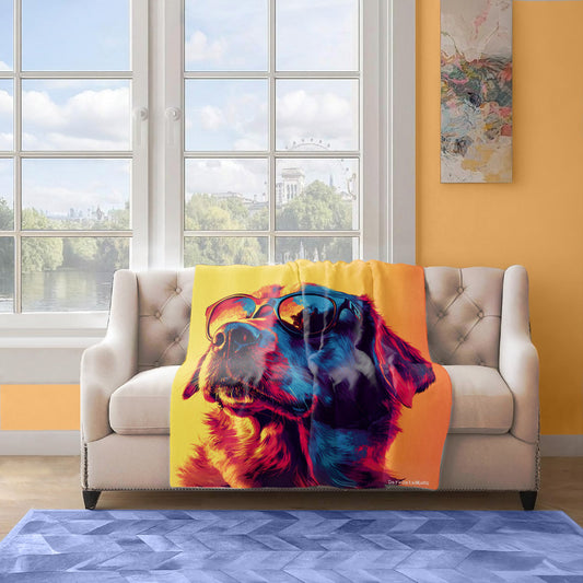 Golden Chill Light Weight Fleece Blanket by Wikus Schalkwyk