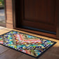 Golden Greek Leave Pattern Door Mat
